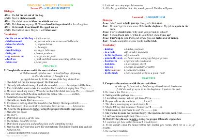 Idiomatic American English - Lesson 67+68 - Thấm Tâm Vy